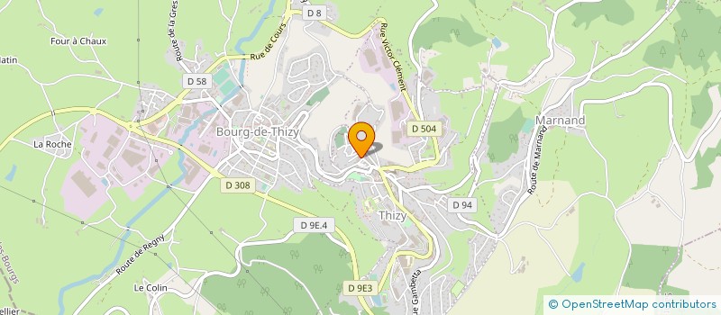 localisation de l'entreprise VIAL ELECTRICITE ET PLOMBERIE GENERALE  THIZY-LES-BOURGS