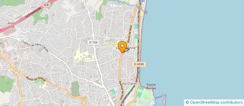 localisation de l'entreprise VIAL INFORMATIQUE  ANTIBES