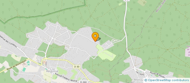localisation de l'entreprise VIAL TERRASSEMENT à REGUSSE