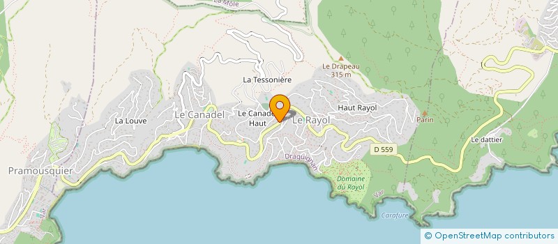 localisation de l'entreprise VIALA à RAYOL-CANADEL-SUR-MER