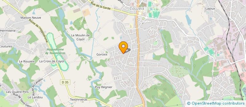 localisation de l'entreprise VIALA à COUZEIX