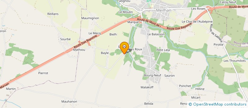 localisation de l'entreprise VIALA  MEILHAN