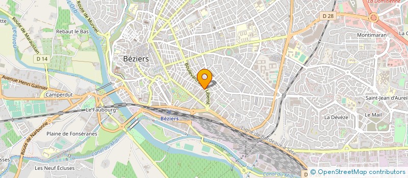 localisation de l'entreprise VIALA BOSC ET CIE  BEZIERS