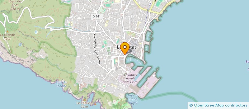 localisation de l'entreprise VIALA-CANDELA à LA CIOTAT
