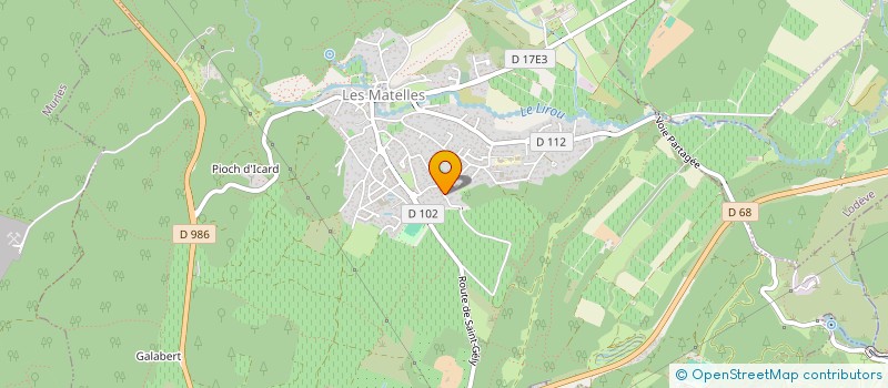 localisation de l'entreprise VIALA D'OC  LES MATELLES