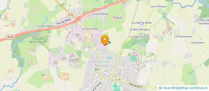 localisation de l'entreprise VIALAB  BREAL-SOUS-MONTFORT