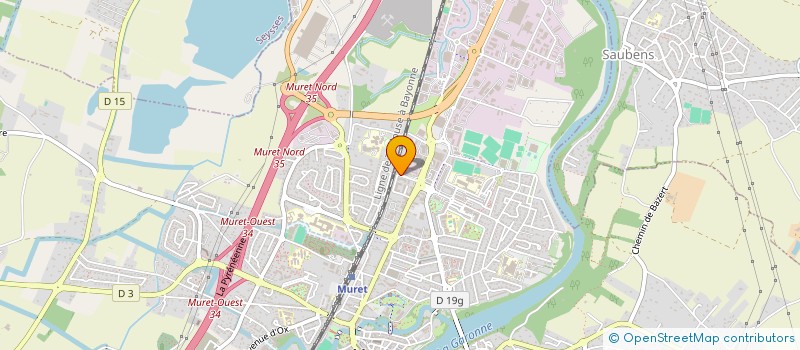 localisation de l'entreprise VIALATTE PNEUS  MURET