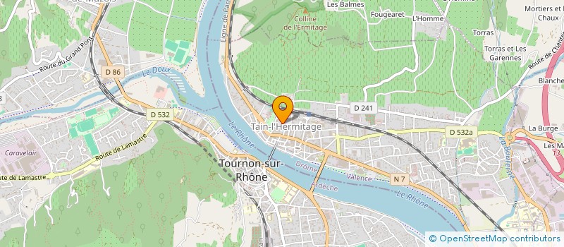 localisation de l'entreprise VIALE  TAIN-L'HERMITAGE