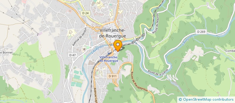 localisation de l'entreprise VIALELLES FUNERAIRES  VILLEFRANCHE-DE-ROUERGUE