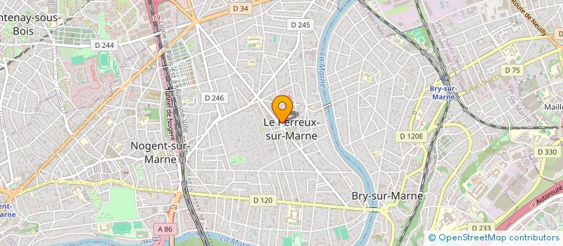 localisation de l'entreprise VIALLAT  LE PERREUX-SUR-MARNE