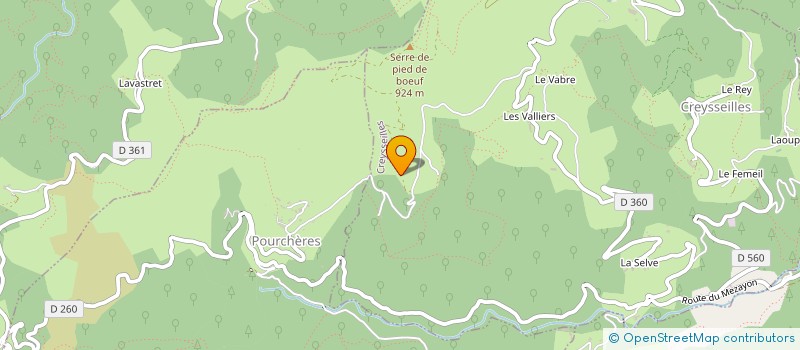 localisation de l'entreprise VIALLE CHALBOS  PRIVAS