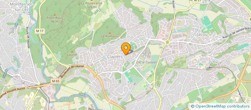 localisation de l'entreprise VIALLE FONT I  CLAPIERS