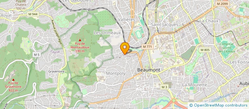 localisation de l'entreprise VIALLEVELOURS  CHANONAT