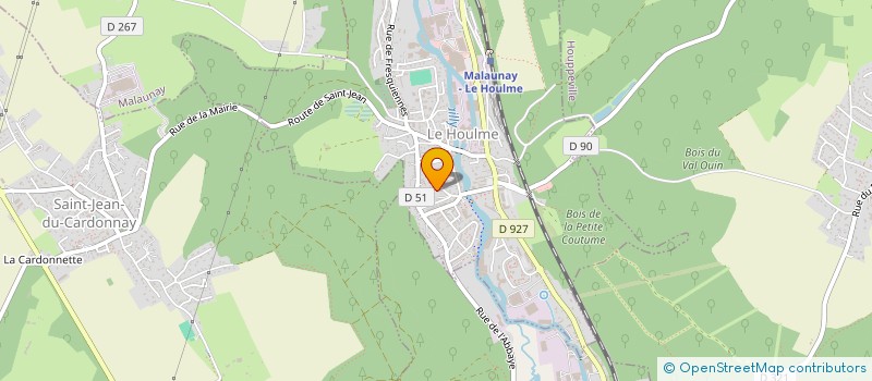 localisation de l'entreprise VIALLOUX BATIMENT  LE HOULME