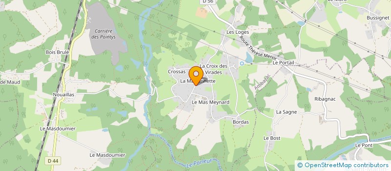 localisation de l'entreprise VIALOUBE  AMBAZAC