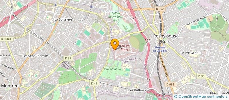 localisation de l'entreprise VIAMO à ROSNY-SOUS-BOIS