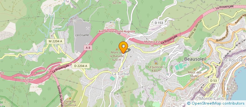 localisation de l'entreprise VIANA DELFINO à LA TURBIE