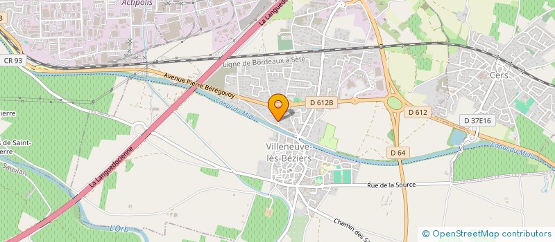 localisation de l'entreprise VIANA METAL à VILLENEUVE-LES-BEZIERS