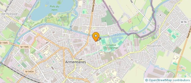 localisation de l'entreprise VIANALOC  ARMENTIERES