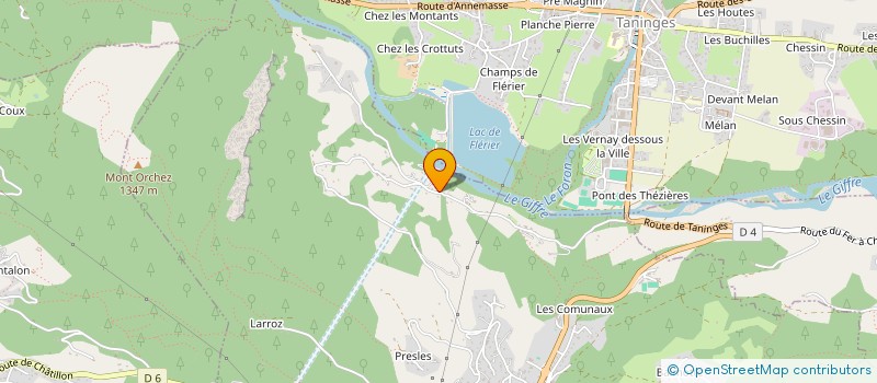 localisation de l'entreprise VIAND'ALPES 74  CHATILLON-SUR-CLUSES