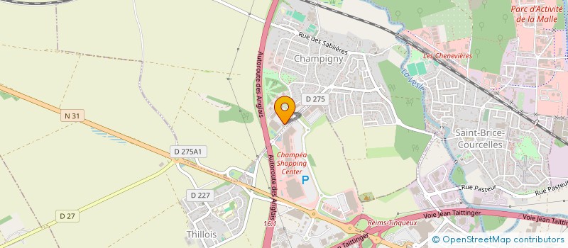 localisation de l'entreprise VIAND'ARTS DES SACRES  CHAMPIGNY