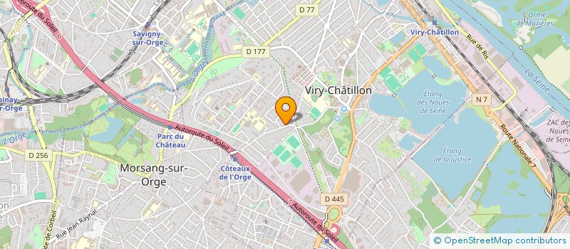 localisation de l'entreprise VIANDALI à VIRY-CHATILLON