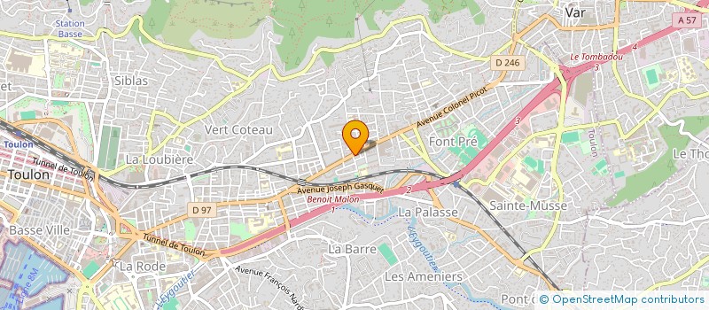 localisation de l'entreprise VIANDE NEGOCE 83 à TOULON