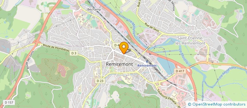 localisation de l'entreprise VIANDES 88 à REMIREMONT