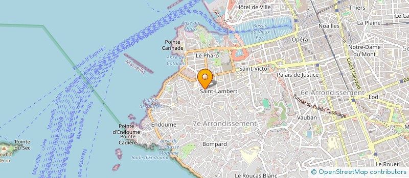 localisation de l'entreprise VIANDES ALPES LITTORAL à MARSEILLE