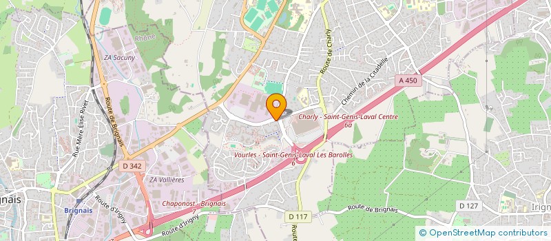 localisation de l'entreprise VIANDES BELLEMIN NOEL SAINT GENIS à SAINT-GENIS-LAVAL