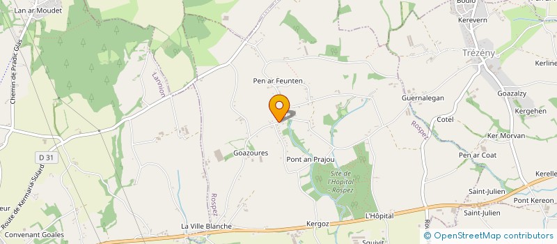 localisation de l'entreprise VIANDES DU PAYS DU TREGOR-GOELO à LANNION