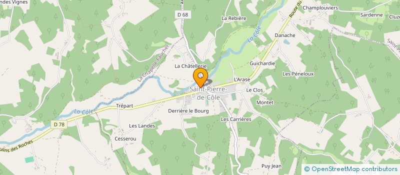 localisation de l'entreprise VIANDES DU PERIGORD-AVLP  THIVIERS