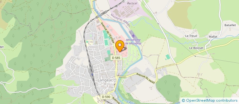 localisation de l'entreprise VIANDES ET TRADITIONS à LANGEAC