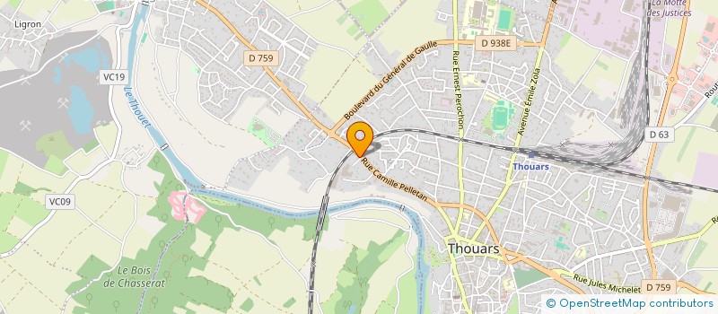 localisation de l'entreprise VIANDES LIMOUSINES CONFOLENTAISES à THOUARS