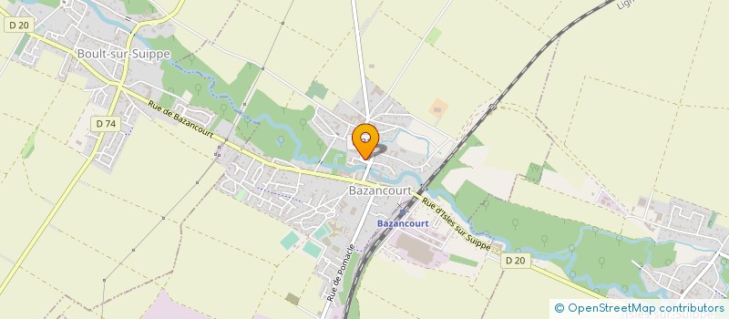 localisation de l'entreprise VIANDES SERVICE  BAZANCOURT