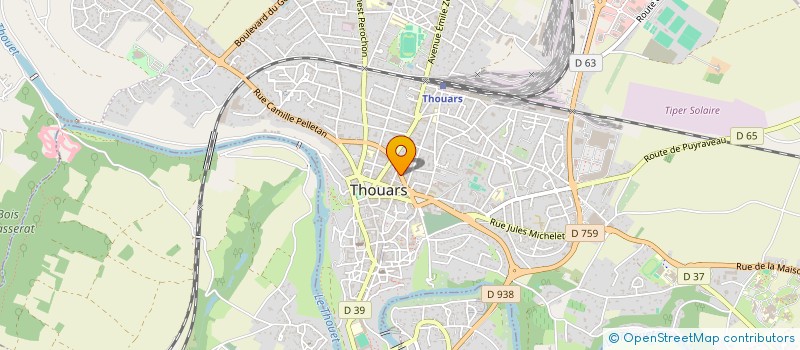 localisation de l'entreprise VIANDEX à THOUARS