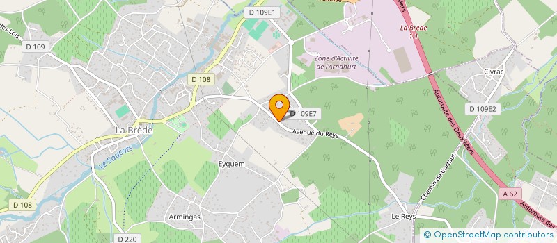 localisation de l'entreprise VIANET PUJOS  LA BREDE