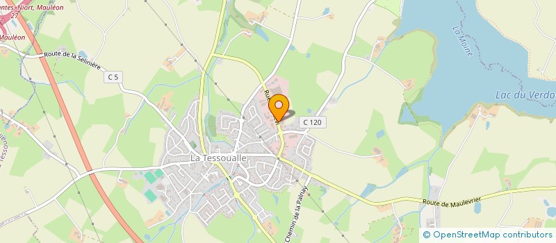 localisation de l'entreprise VIANNEY BEAUFRETON MENUISERIE AGENCEMENT à LA TESSOUALLE