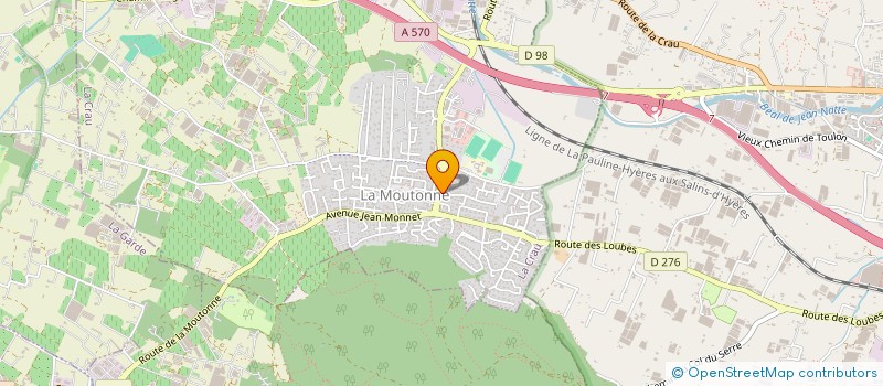 localisation de l'entreprise VIANNEY IMMOBILIER  LA CRAU