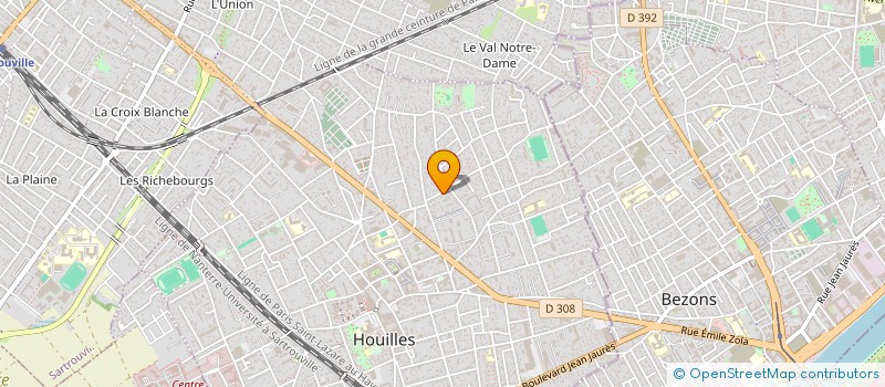 localisation de l'entreprise VIANNEY VENTES SERVICES  HOUILLES