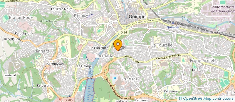 localisation de l'entreprise VIANOMADE à QUIMPER