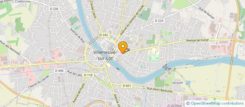 localisation de l'entreprise VIANOVA 47  VILLENEUVE-SUR-LOT