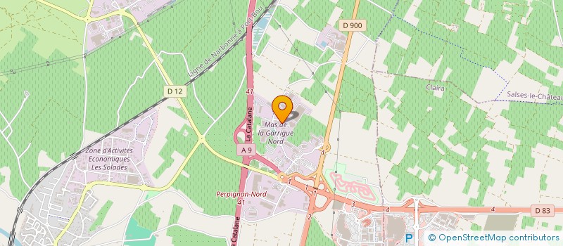 localisation de l'entreprise VIAPADEL RIVESALTES  RIVESALTES