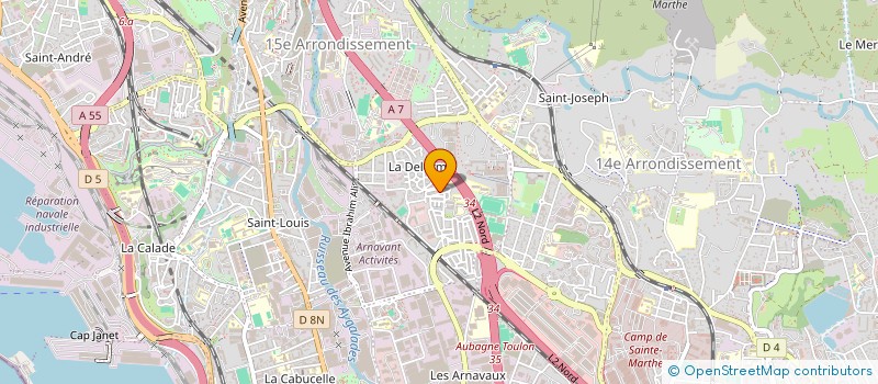 localisation de l'entreprise VIAPAL à MARSEILLE 15EME