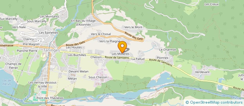 localisation de l'entreprise VIAR  TANINGES