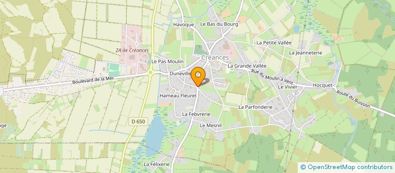 localisation de l'entreprise VIARD à CREANCES