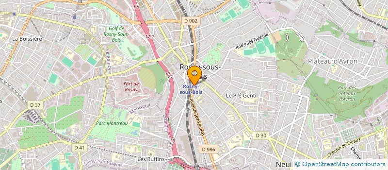 localisation de l'entreprise VIARDOT VOLTAIRE à ROSNY-SOUS-BOIS