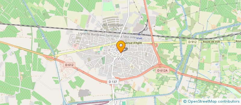 localisation de l'entreprise VIAS JUDO  VIAS