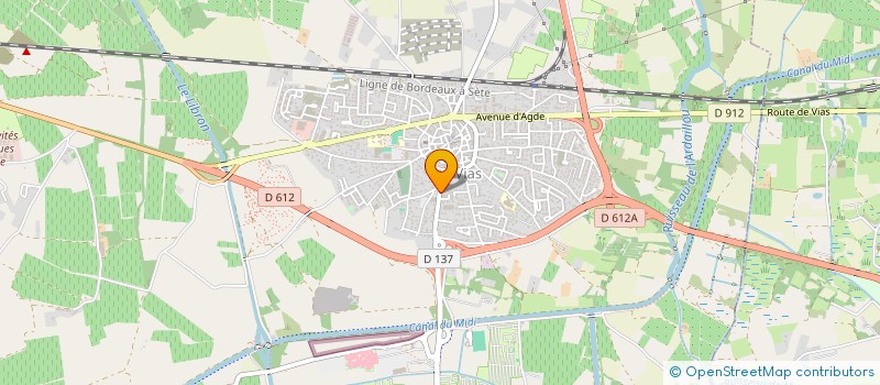 localisation de l'entreprise VIAS VOLLEY BALL  VIAS