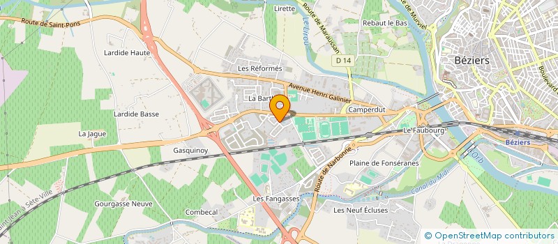 localisation de l'entreprise VIASOLUTIONS  BEZIERS